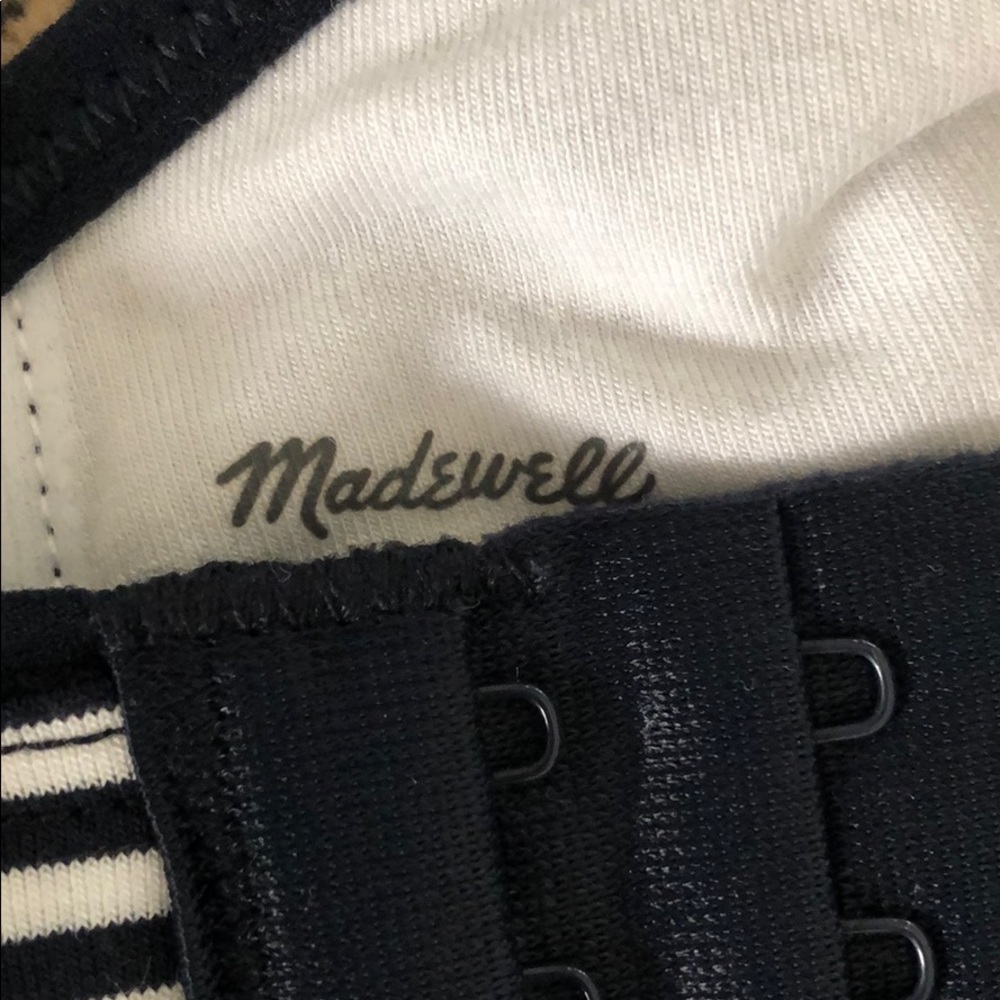 Madewell Kerri Longline Bralette in Stripe Mix - Picture 4 of 4